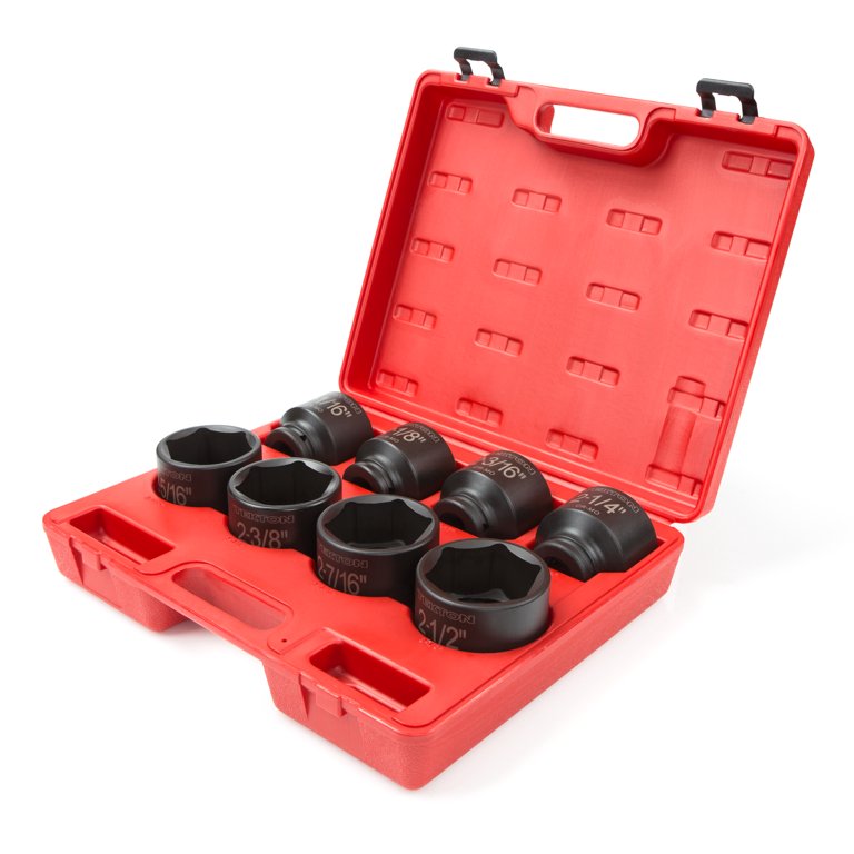 TEKTON 3/4 Inch Drive 6-Point Impact Socket Set, 8-Piece (2-1/16