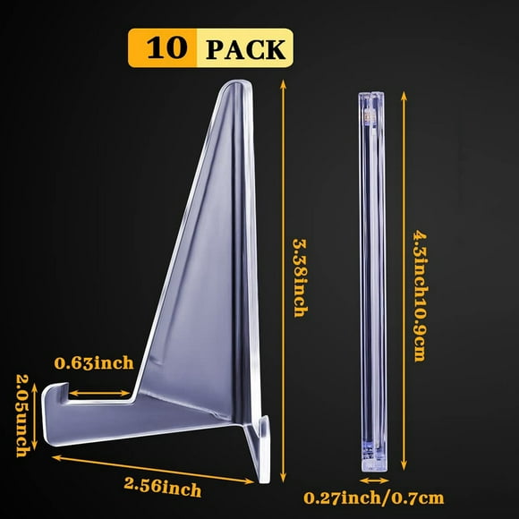 10Pcs 35PT-360PT Card Sleeves Display Holder Acrylic Stands Small Rack for Baseball Football Sports Card Trading&Display