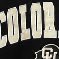 thumbnail image 5 of Men's Colosseum Black Colorado Buffaloes Arch & Logo Crew Neck Sweatshirt, 5 of 5