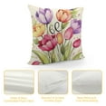 thumbnail image 4 of Nawypu  Hello Spring Tulip Flower Bike Decorative Throw Pillow Covers, Bloom Grow Love Spring Pink Porch Outdoor Home Decor, Bicycle Floral Butterfly Seasonal Couch Cushion Case, 4 of 5
