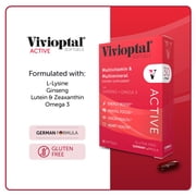 Vivioptal Active ، 30 Softgels ، Ginseng & Omega 3 ، Multivitamin & Multimineral ، خالية من الغلوتين ، الصيغة الألمانية