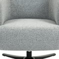 thumbnail image 5 of Cuddle Style Leisure Swivel Sofa Chair 360 Degree Rotating, Compact Single Seat for Balcony Study Living Room, Antique Grey, 5 of 7