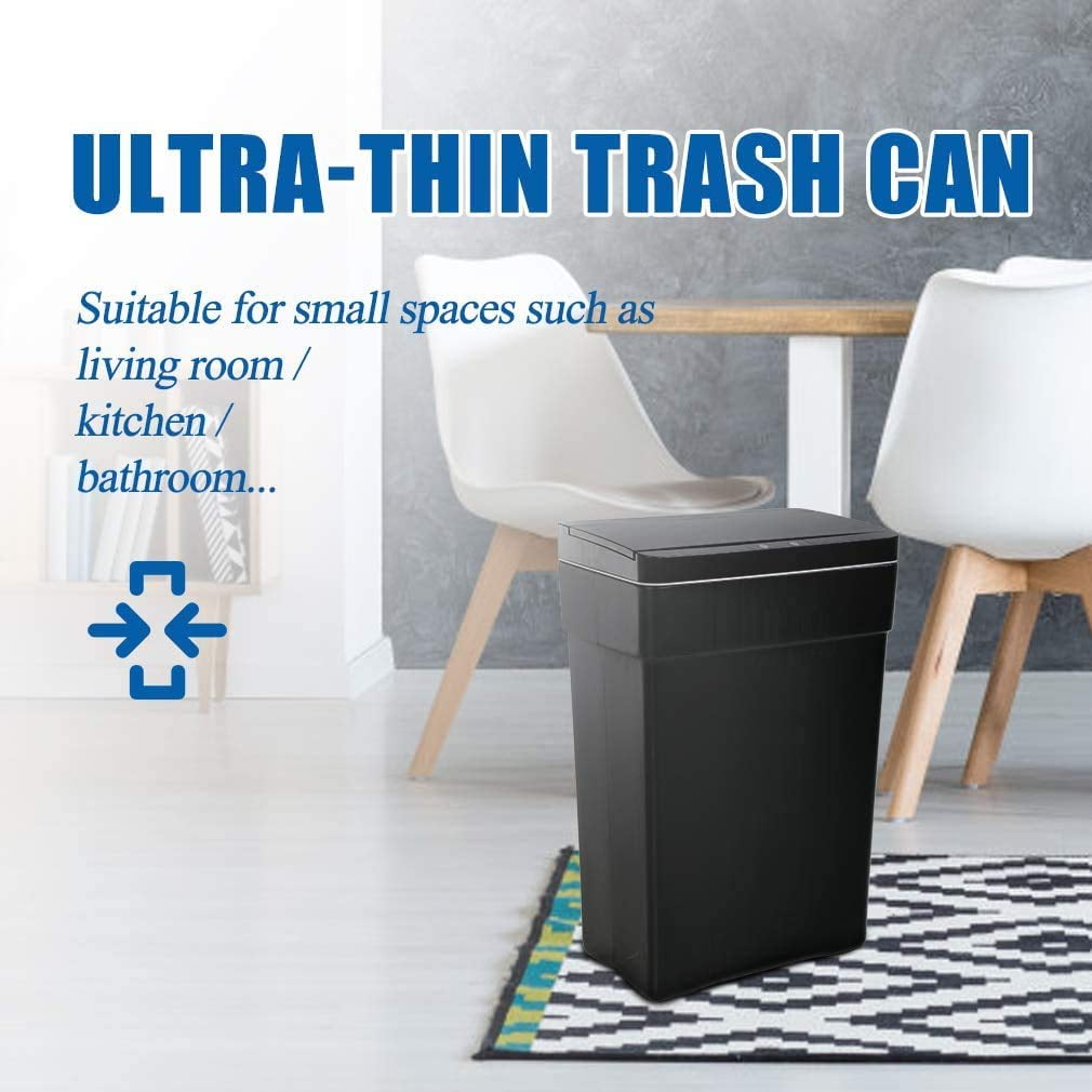 FEBHBRQ 1.5 Gal Touchless Small Trash Can for Desk, Automatic Mini Garbage  Can for Coffee/Laundry Table/Vanity Top, Smart Sensor Car Trash Can with Lid,  Cute Waste Bin for Office/Kitchen/Bathroom price in Saudi