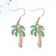 thumbnail image 3 of FELTECHELECTR 1 par de pendientes colgantes con forma de cocotero para mujer, para decoración de fiestas hawaianas., 3 of 6