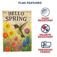 thumbnail image 4 of America Forever Hello Spring Garden Flag, 12.5 x 18 inch Double Sided, Hummingbird with Spring Flowers Daffodils Tulips, Seasonal Outdoor Yard Decor, Welcome Spring Flag, 4 of 4