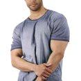 thumbnail image 4 of Hat and Beyond Men's Vintage Oil Washed Short Sleeve Crewneck Tee Soft Faded T Shirt, 4 of 6