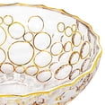 thumbnail image 2 of STP GOODS Lisboa Hand-Painted Glass Fruit Bowl Bohemian Style Glass Serving Bowl, 2 of 9