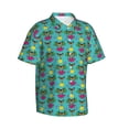 thumbnail image 2 of Haiem Sunmmer Cat Printed Hawaiian Shirt for Men - Men’s Casual Beach Summer Shirts - Stretch Fabric with Modern Fit-Medium, 2 of 9