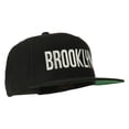 thumbnail image 5 of Brooklyn Embroidered Wool Snapback Cap - Black OSFM, 5 of 5