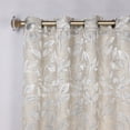 thumbnail image 4 of Superior Blackout Leaves Light Filtering Grommet Curtain Panel Set, 46"x84", Ivory, 4 of 12