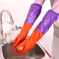 thumbnail image 3 of Guantes de látex para limpieza de ropa, resistentes al agua, gruesos, para el hogar, cocina, platos, 1 par, 3 of 7