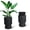 black, variant on Ataucjin 14.2" Tall Planters Set of 2, Large Indoor/Outdoor Self-Watering Plant Pots with Drainage, Water Level Monitor, Flower Pots for Patio, Porch, Living Room, Home Office