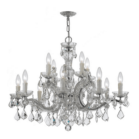 Polished Chrome Icon - World of Lighting WL68932 Chandeliers Polished Chrome Wrought Iron Elizabeth