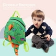 thumbnail image 4 of Mochila de dinosaurio para niños, mochila para niños pequeños, mochila de dibujos animados para niños en edad preescolar y niñas (verde), 4 of 9
