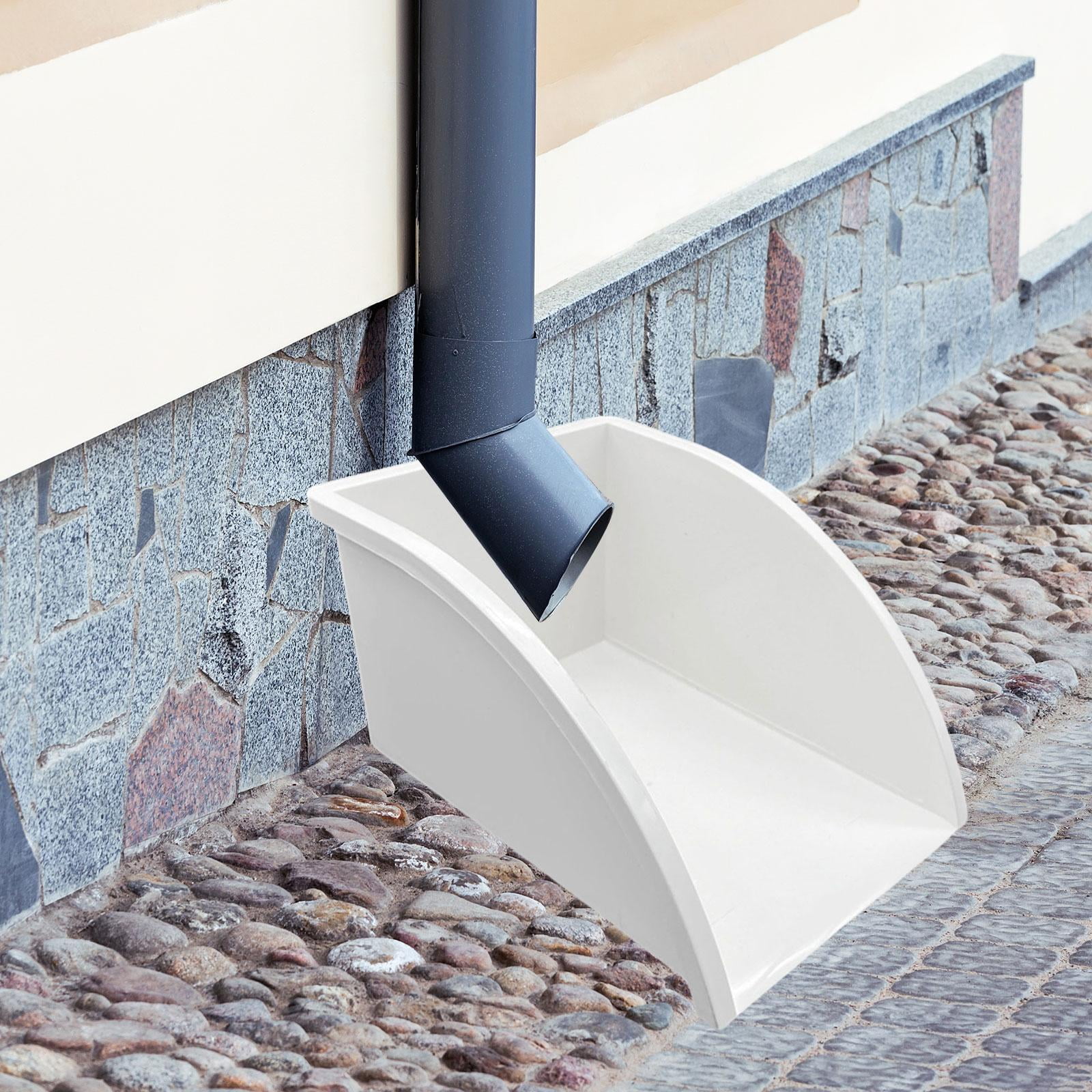 Rainwater Collection System Water Dustpan Rain Diverter Durable PVC Material for Garden Watering and Outdoor Downspouts