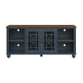 thumbnail image 3 of FESTIVO Vintage TV Stand with Carved Doors for Large Size TV 60"W x 27"H x 15.5"D - Navy, 3 of 6