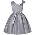 thumbnail image 3 of Huowey Toddler Kids Girls Prints Sleeveless Party Hoilday Frocks Court Style Bowknot Dress Princess Clothes Classic Dailywear, 7-8 Years, 3 of 4