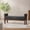 Dark Gray, variant on VKNOW Chenille Ottoman Bench with Arms, Upholstered Storage Ottoman for Bed End of Bed, Modern Accent Ottoman with Solid Wood Frame for Living Room Entryway, Scratch Resistant, Easy Assembly, Beige