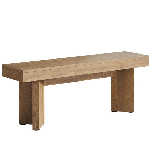 Resenkos Solid Wood Bench for Living Room & Entryway - Durable & Stylish Furniture, Brown