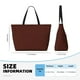 thumbnail image 4 of Easygdp Brown Bolsa de Viaje de Playa de Gran Capacidad, Bolsa Tote Perfecta para la Playa, Escapadas de Fin de Semana y Viajes, 4 of 7