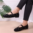thumbnail image 5 of Xfvqtps Womens Mary Jane Flats Slip on Shoes with Studded Detail Soft Casual Flat Shoes Comfortable Slip on Flats for Women Black, 5 of 9