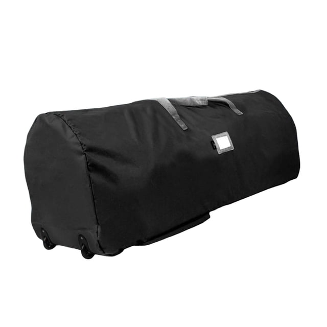 simhoa Christmas Tree Storage Bag with Wheels Accessory Lightweight Multifunctional Black 140x46x56cm