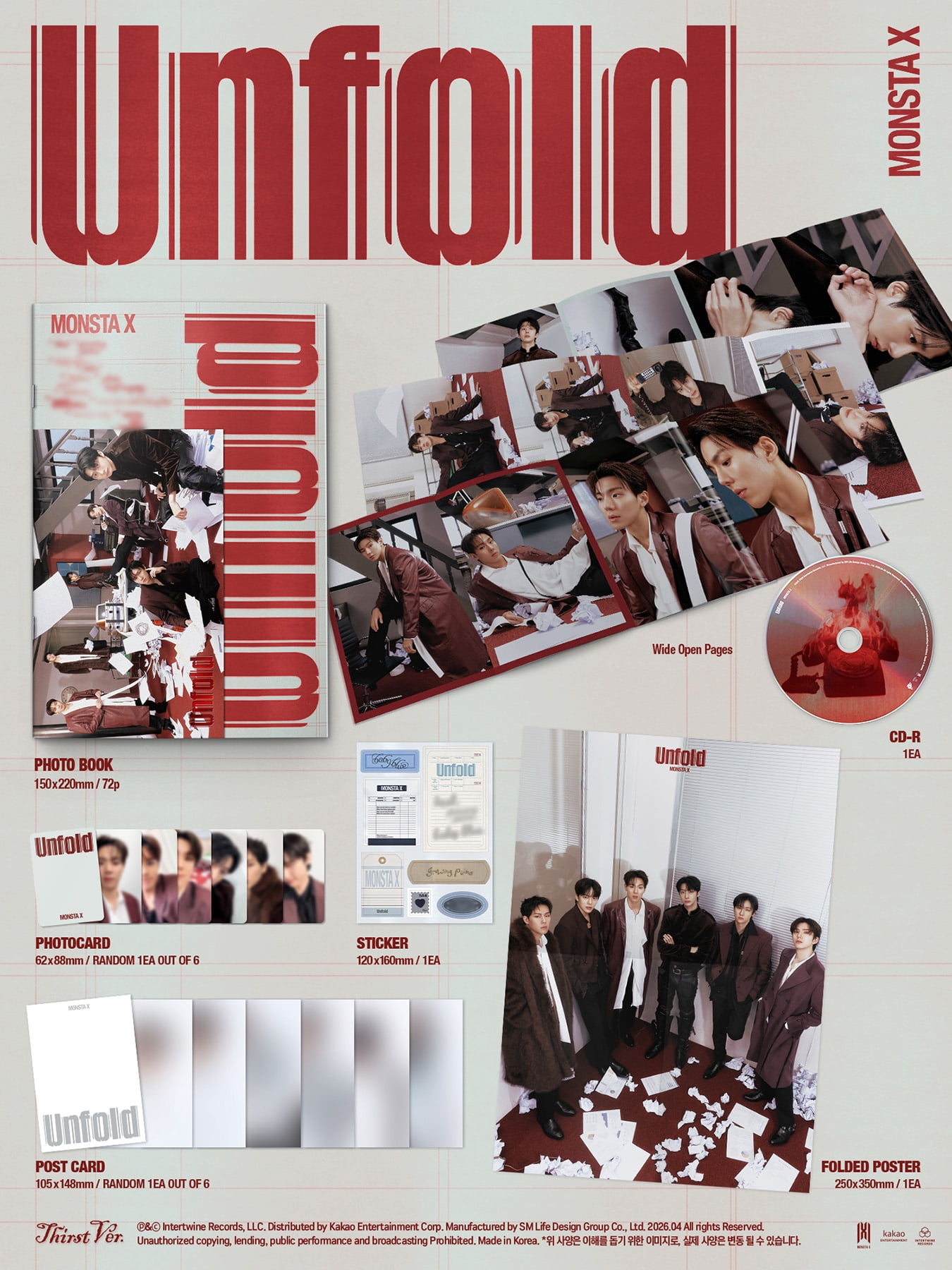 Monsta X - Unfold - Thirst Ver. (Walmart Exclusive) - Music
