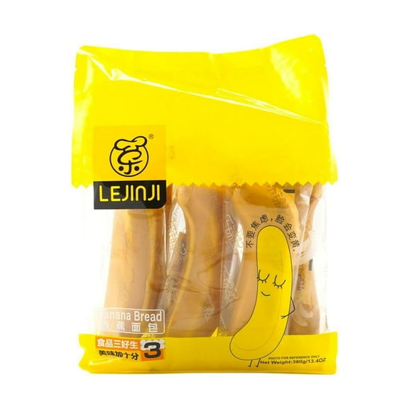 LEJINJI Peelable Banana Bread 13.4oz