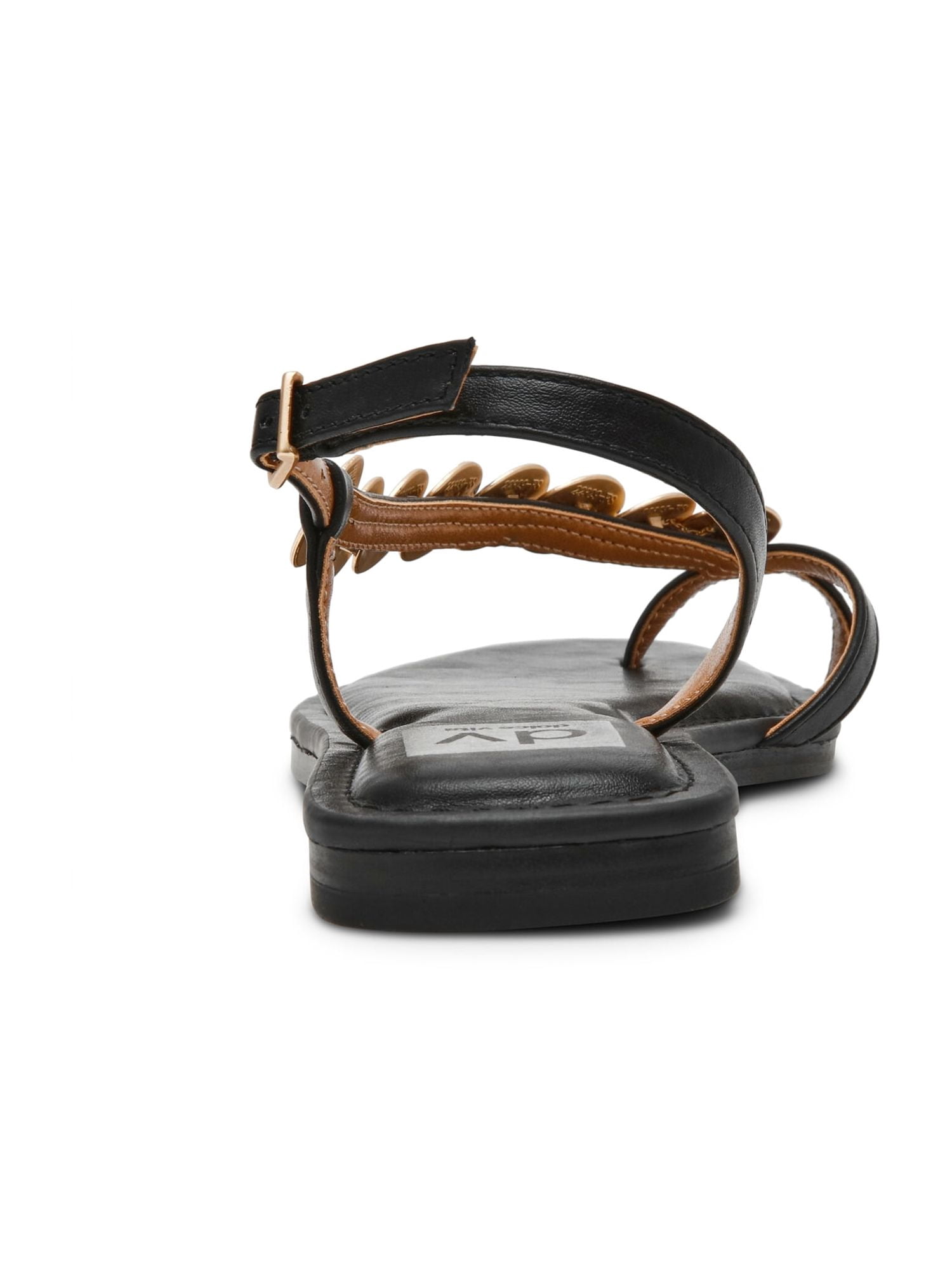 DV Dolce Vita Women's Jetsey Adjustable Strappy Sandal with Gold Detail