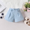 thumbnail image 6 of JSCDRPDWL New Born Baby Girl Clothes Set 0-3 Months Girls 6x Outfits Toddler Birthday Outfit Black T Shirt + Pink Shorts Clothes for 1 Year Old Girl, Blue 12-18 Months, 6 of 8