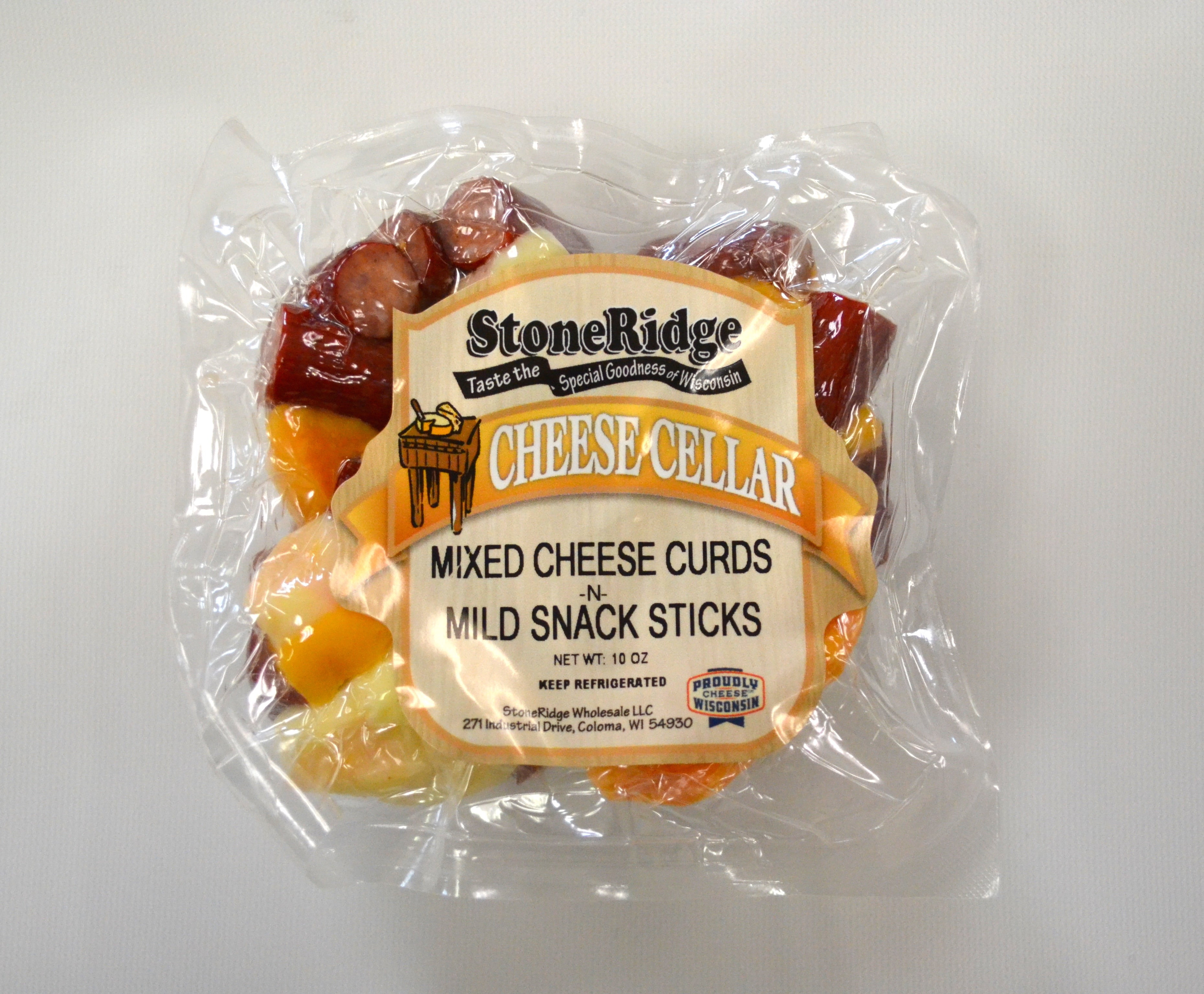 StoneRidge Mixed Cheese CurdsNMild Snack Sticks