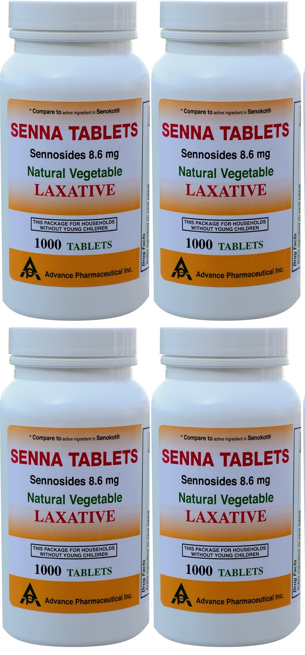 Senna 8.6 mg Generic for Senokot Natural Vegetable Laxative 1000