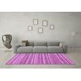 thumbnail image 3 of Ahgly Company Indoor Square Abstract Purple Modern Area Rugs, 5' Square, 3 of 4
