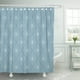 thumbnail image 1 of ABPHQTO Cortina de ducha de poliéster antigua antigua de pared con diseño de flor de lis azul 152x180 cm ABPHQTO PKNMT60x72Shower-3238, 1 of 2