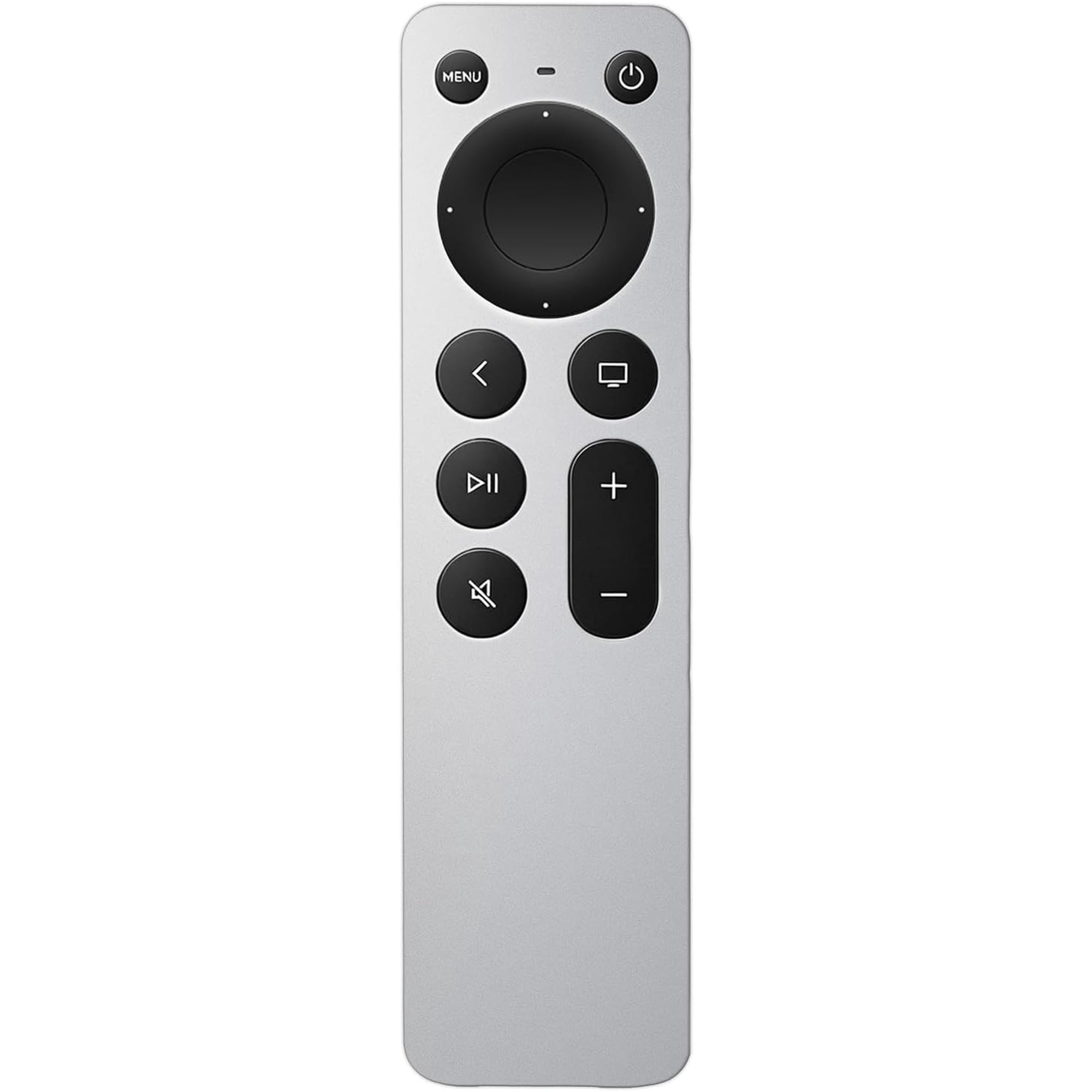 Universal Replacement for Apple TV Remote: for Apple TV 4K/HD/Gen 1 2 3 with TV Control (NO Siri & Touch) for Home Family Elderly, Silvery-White