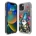 thumbnail image 2 of MUNDAZE Case for Apple iPhone 15 Hybrid Shockproof Slim Hard Soft TPU Shell Heavy Duty Protective Phone Cover - Gnome Red Purple Blue Roses Garden, 2 of 5