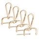 thumbnail image 1 of Ganchos de clip giratorio Uxcell [4 piezas] - Ganchos de clip para llaveros para hacer llaveros - [Dorado claro - 2.51 pulgadas] Hardware de cinta de anillo en D, 1 of 6