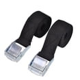 thumbnail image 2 of 1pc Ratchet Tie-up Strap Heavy-duty Ratchet Tie-down Strap With Buckle Portable Auto Luggage W5Q4, 2 of 9