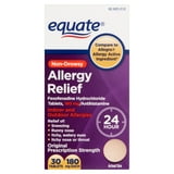 Equate Non-Drowsy Allergy Relief Tablets 180mg, 30 Ct - Walmart.com