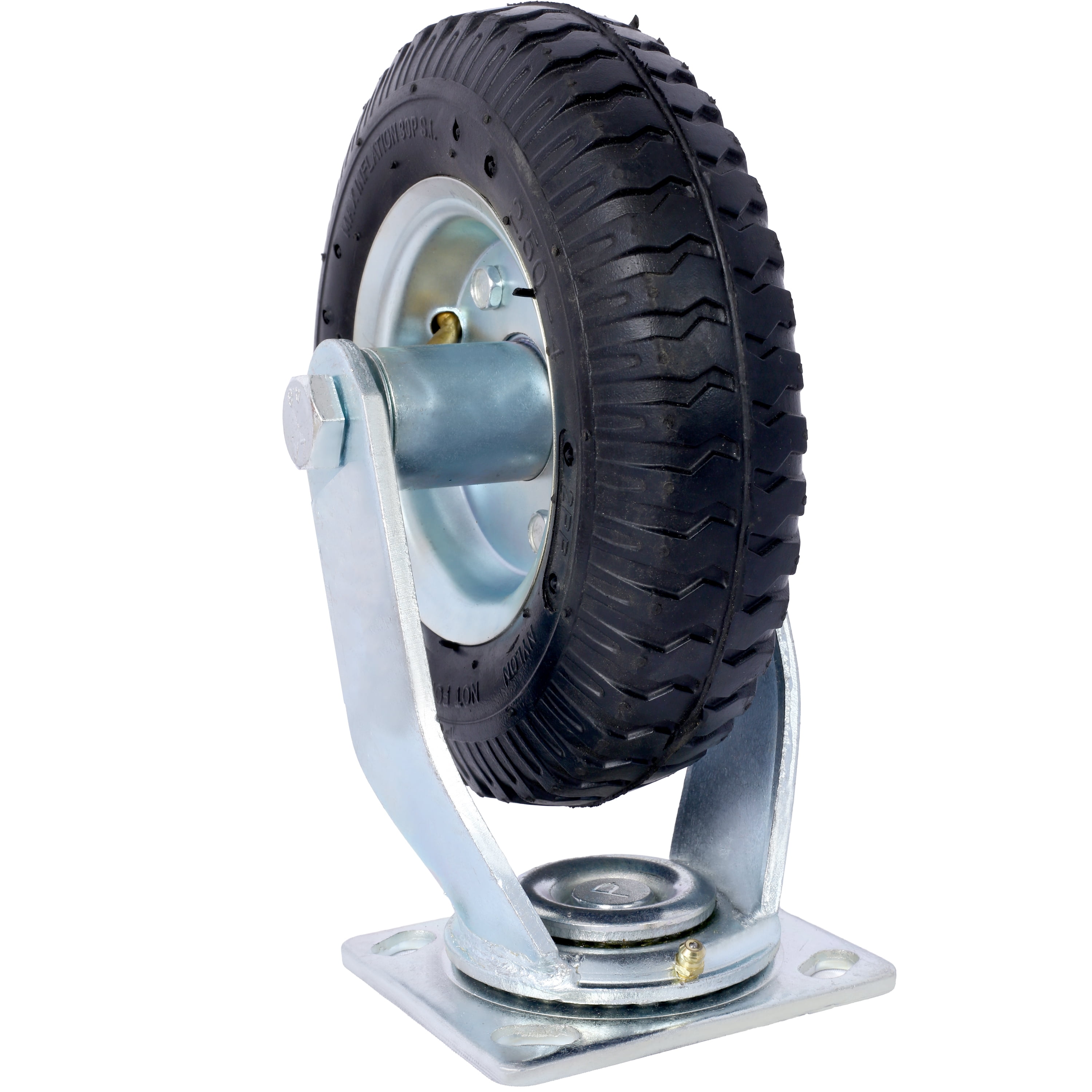 LiviNest Heavy Duty Pneumatic Caster Wheels: 220lb Capacity per Wheel - Smooth 360° Swivel for Workshop & Garage - 8 Inch Air-Filled Tires with Steel Hub & Ball Bearings