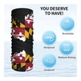 thumbnail image 4 of Maryland Flag Face Mask Bandanas Neck Gaiter Headwear Magic Scarf Headband For Dust Sun Wind, 4 of 7