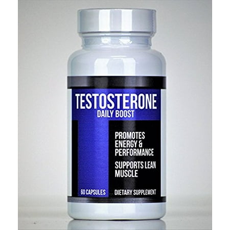 DAILY BOOST Testosterone Booster - Increase Testosterone, Libido & Energy - 3 Powerful Ingredients Including DHEA, L-Citrulline, and Tongkat Ali, 60