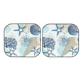 thumbnail image 7 of Xecao Algae Corals and Seashells for Foldable Car Sun Shades (2-Pack) offer sun protection with an easy-fold design for convenient windshield shading., 7 of 7