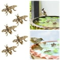thumbnail image 1 of Paquete de 5 discos de baño para aves de cobre, adornos de baño para aves de cobre mini para decoraciones de tazones/ exteriores, 1 of 7
