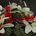 thumbnail image 5 of Suncoda Christmas Wreath, Christmas Artificial Red Fruit Decoration Wreath Simulated Leaves Christmas Wreath Home Party Decoration Supplies, Christmas Ornament, 5 of 9