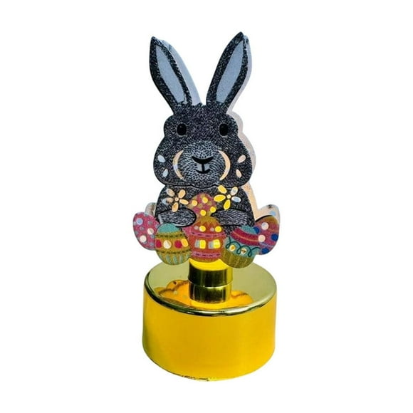 Led Night Light,Night Light Bulb Happy Easter Eggs Bunny Cute Colorful Eggs Inserted in Night Night Lights Holiday Desktop Glowing Ornament Home Decoration Easter Decorations for the Home