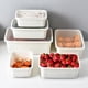 thumbnail image 2 of Caja de almacenamiento para refrigerador, contenedores de plástico para alimentos, organizador de escritorio para armario de cocina, 6 uds., 2 of 8