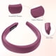 thumbnail image 4 of Diademas anchas de tela, diseño simple, bandas para la cabeza de estilo clásico, diademas antideslizantes de moda de 1,18 pulgadas, color rojo vino para mujer y niña, 4 of 7