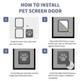 thumbnail image 5 of Namsan High-Impact Magnetic Pet Door for Screens with Sliding Lock, 12'' x 14'', 5 of 7