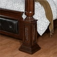 thumbnail image 3 of FOA Eckel 4pc Brown Cherry Wood Bedroom Set - Cal King+Nightstand+Dresser+Mirror, 3 of 6